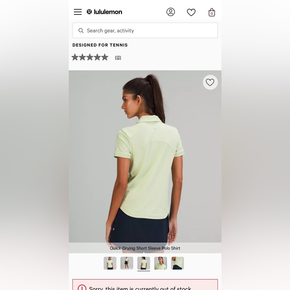 Lululemon Women’s Tennis/Golf Quick-Dry Polo - Picture 7 of 7